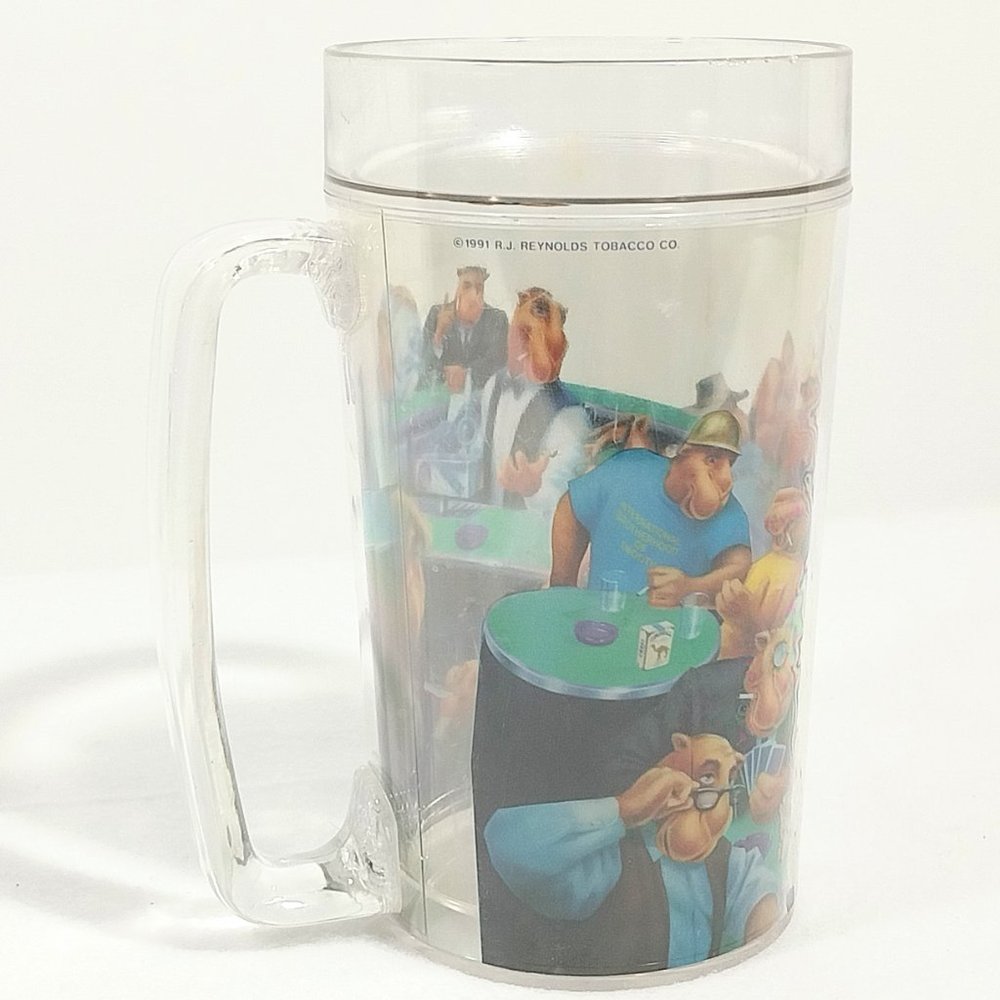 Vintage Thermoserv Clear Plastic Camel Drinking Mug 1991 CAMEL JOE #1311 - Picture 3 of 10
